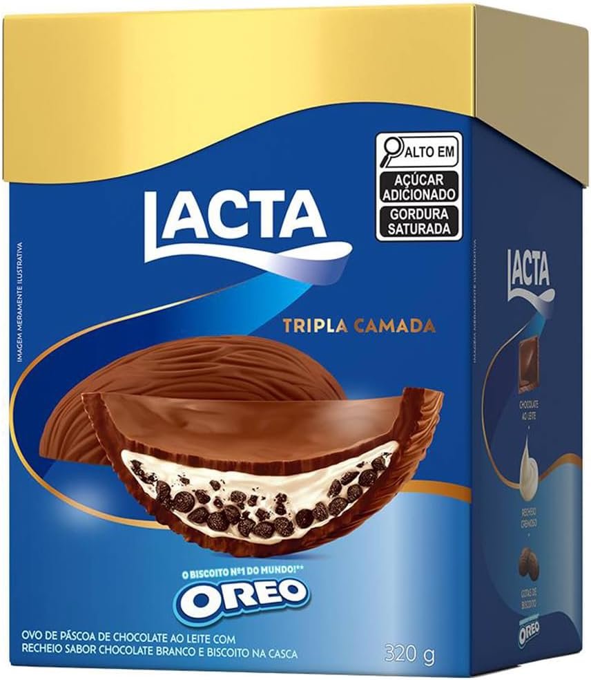 Ovo de Páscoa Lacta Oreo Tripla Camada